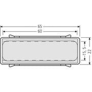 Renz Metallwaren - Bezeichnungsmaterial für Installationsschalterprogramme Namensschild 97-9-00302 mit Feder
