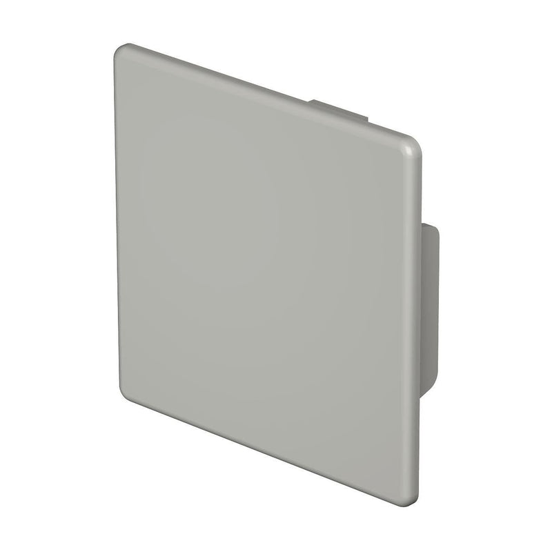 OBO Bettermann - Endstück für Leitungsführungskanal Endstück WDK HE60060GR 60x60mm − 10 Stück