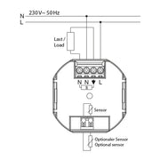 Eberle Controls - Raumthermostat/Uhrenthermostat UP-Uhrenthermostat FIT 3 R / blau
