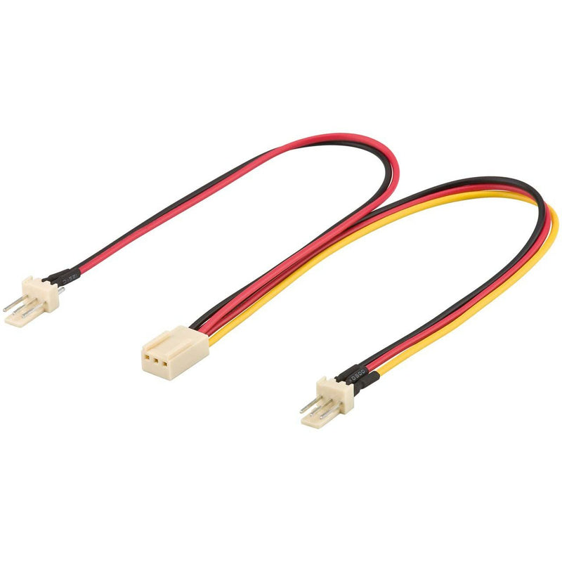 Goobay - PC-Kabel PC Lüfter Y Stromkabel 93880 2xLüfter-Steck.3-Pin