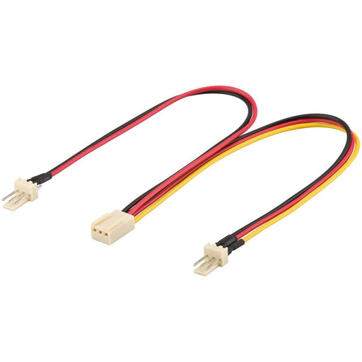 Goobay - PC-Kabel PC Lüfter Y Stromkabel 93880 2xLüfter-Steck.3-Pin