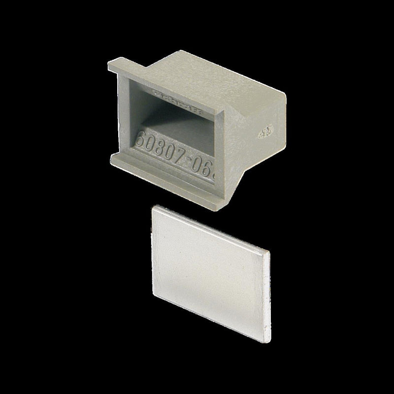 Schroff - Befestigungsteil für Baugruppe mit Rastermaß 482,6 mm (19 Zoll) Frontplattengriff 20809295