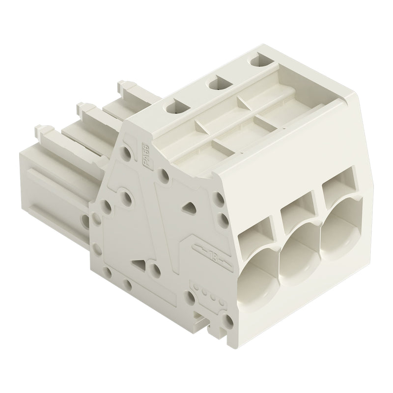 WAGO - Ein- und mehrpolige Klemmenleiste 1-Leiter-Federleiste 831-3103 CAGECLAMP,10mm²,lgr − 48 Stück