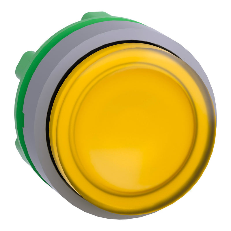 Schneider Electric - Frontelement für Drucktaster Leuchtdrucktaster ZB5AH83C0 gelb, 22mm, in grau