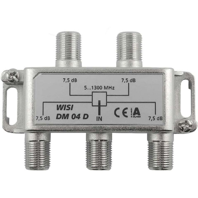 Wisi - Abzweiger und Verteiler 4f. DM 04 D 5-1300MHz 7,5dB Cl.A