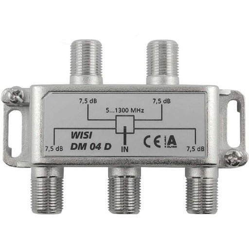 Wisi - Abzweiger und Verteiler Verteiler 4f. DM 04 D 5-1300MHz 7,5dB Cl.A − 1 Stück by Wisi
