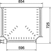 OBO Bettermann - T-Stück für Kabelrinne T-Stück für Kabelrinne RT 660 FT 60x600