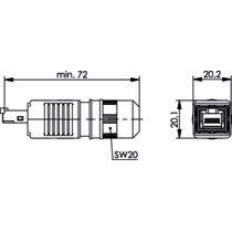 Telegärtner - Modularer Steckverbinder STX V4 RJ45-Steckerset 100007465 AWG22-26 Cat.6