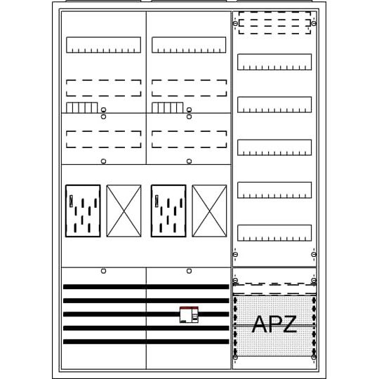 Striebel&John - Zähler-Komplettschrank Komplettschrank BA37BGL APBKE-IA372Z2R1V5A2O