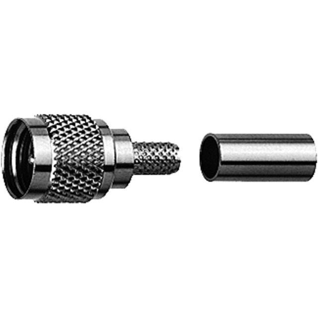 Telegärtner - Koax-Steckverbinder MiniUHF-Stecker cr/cr 100024356 G1(RG58C/U) − 5 Stück