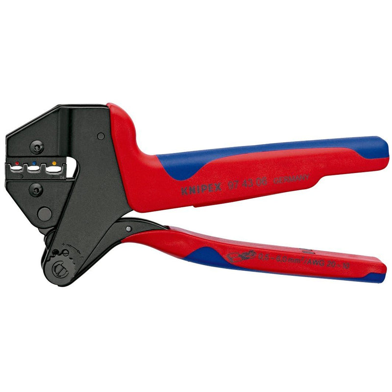 Knipex - Presswerkzeug Kabelschuhe/Verbinder, Aderendhülsen, Schirmanschluss Crimp-Systemzange 97 43 06 200mm