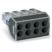 WAGO - Steckklemme Dosenklemme,zweireihig 773-108 8x1-2,5qmm,transp. − 50 Stück