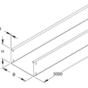 Niedax - Kabelrinne Kabelrinne RLU 110.100 − 3 Meter