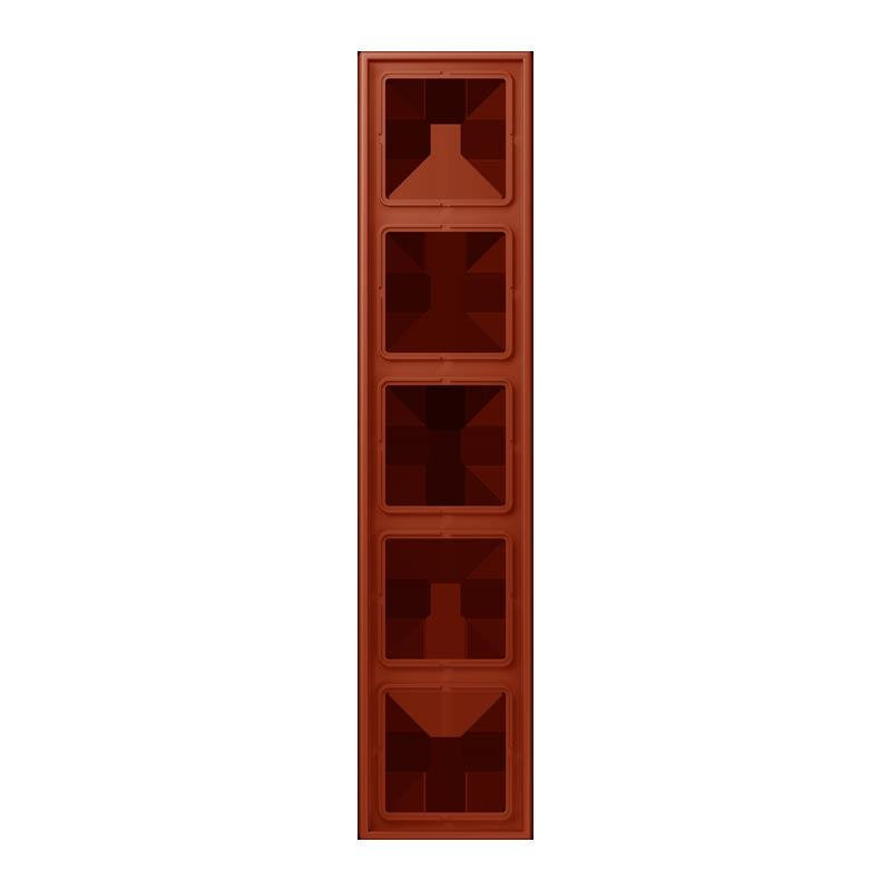 Jung - Abdeckrahmen Rahmen 5-fach LC 985 232 locre rouge