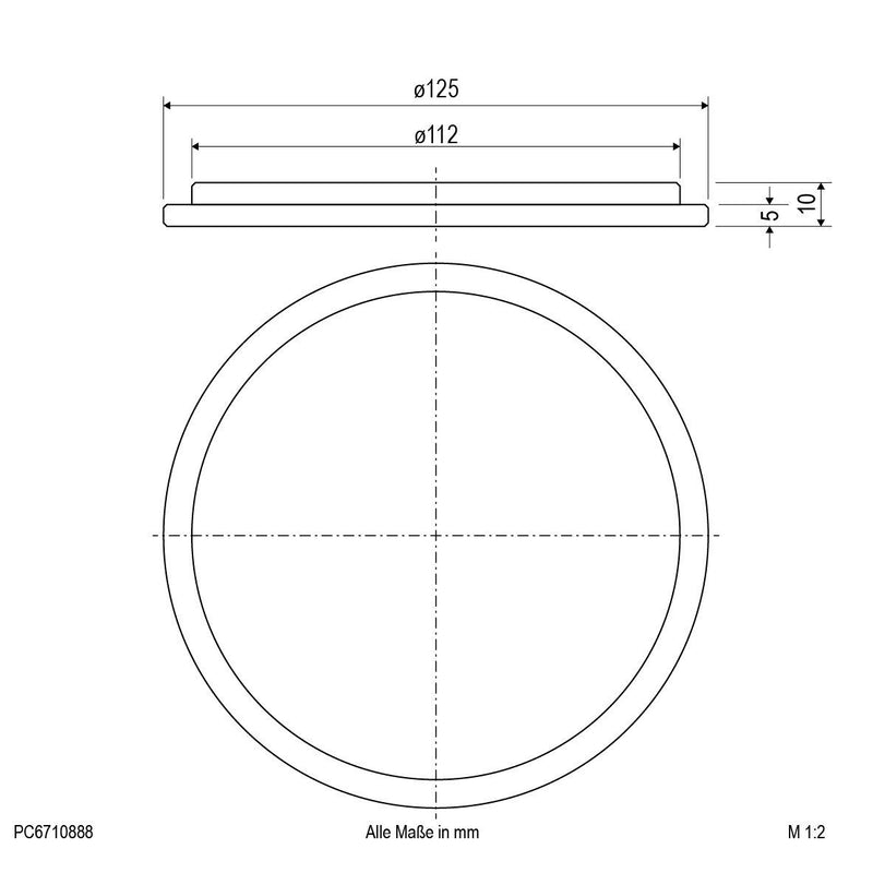 EVN Lichttechnik - Lichttechnisches Zubehör/Ersatzteile für Leuchten Glas PC6710888 klar, für PC67101202