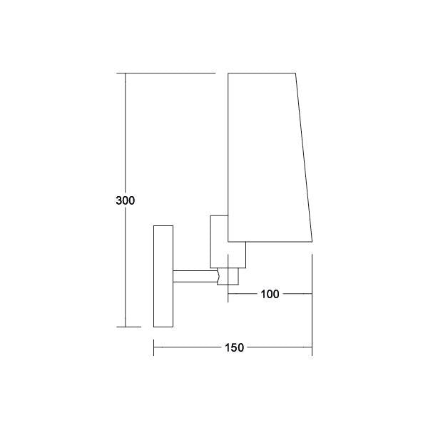Brumberg Leuchten - Decken-/Wandleuchte Wandleuchte 58172150 1x E27 max. 60W