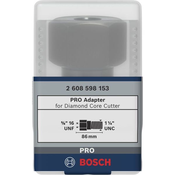 Bosch - Aufnahmeschaft für Bohrkronen Adapter 2608598153 f.Diamantbohrkronen
