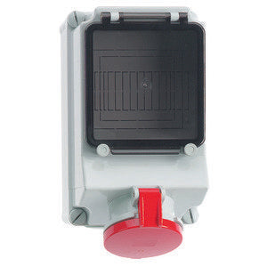 Bals Elektrotech - CEE-Steckdose abschaltbar, abgesichert (IEC 60309) Wandsteckdose GT abgesich. 15036 63A 5p 400V 6h IP44