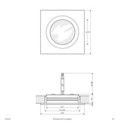 EVN Lichttechnik - Downlight/Strahler/Flutlicht LED-Deckeneinbauleuchte L24301402 alu 3000K 350mA IP20