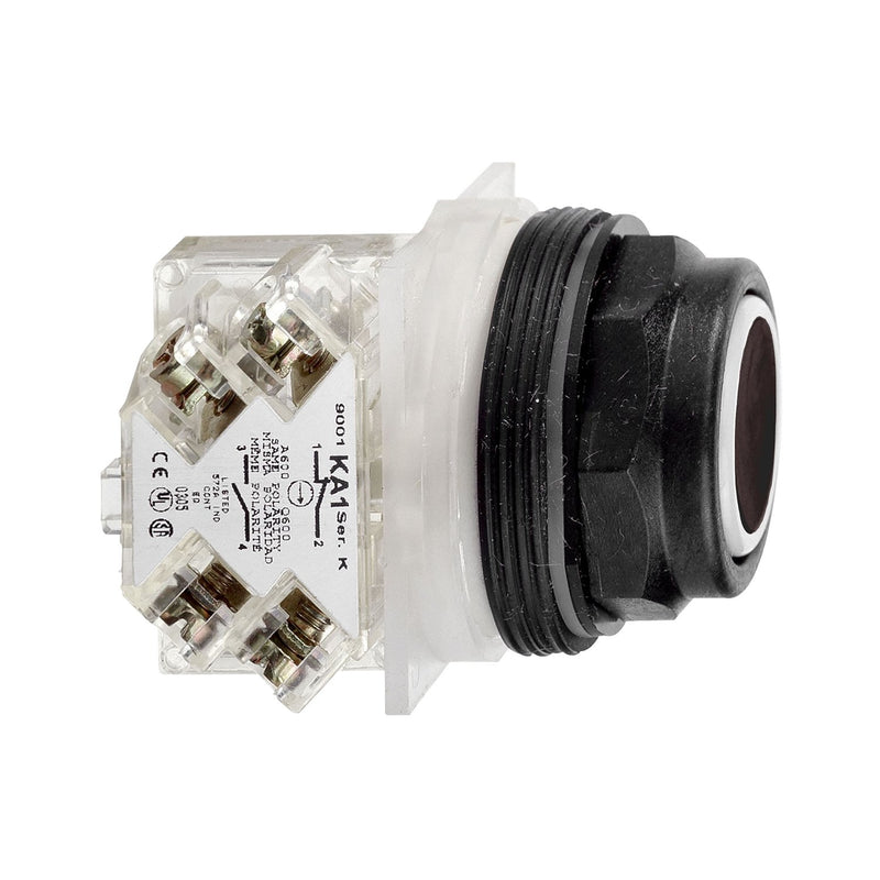 Schneider Electric - Drucktaster, Komplettgerät Drucktaster 9001SKR1BH5 schwarz, D=30mm − 1 Stück
