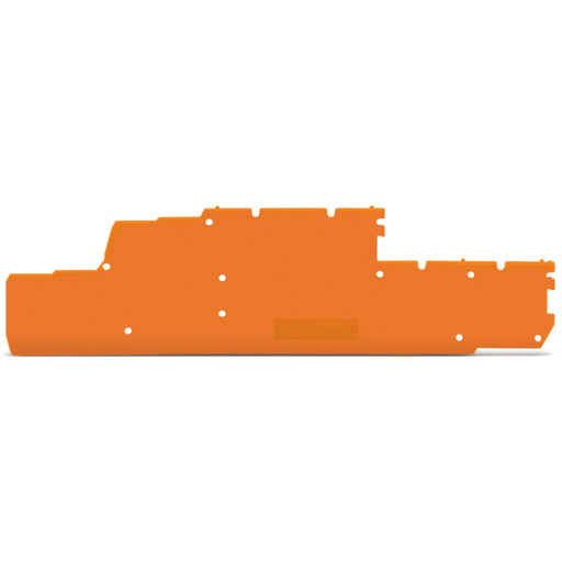 WAGO - Abschluss- und Zwischenplatte für Reihenklemme Abschluss-u.Zwischenplatte 870-149 1mm dick,orange − 25 Stück