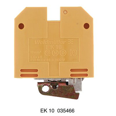 Weidmüller - Schutzleiter-Reihenklemme Schutzklemme EK 10 − 100 Stück