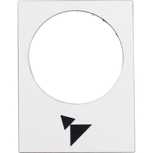Schneider Electric - Bezeichnungsschild für Befehlsgeräte Symbolschild ZB2BY4915 ws