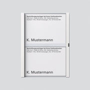 Siedle&Söhne - Zubehör/Ersatzteile für Türkommunikation Namensschild ws kpl. 200029042-00 f.TM 611-2 W