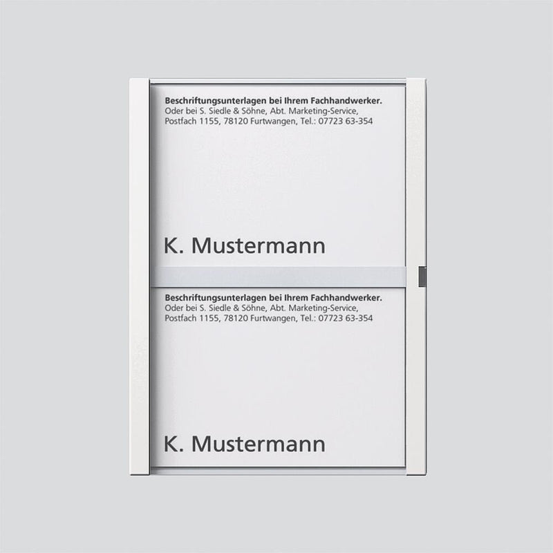 Siedle&Söhne - Zubehör/Ersatzteile für Türkommunikation Namensschild ws kpl. 200029042-00 f.TM 611-2 W