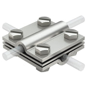OBO Bettermann - Verbinder für Blitzschutz Kreuzverbinder 252 8-10 V4A 8-10mm − 10 Stück