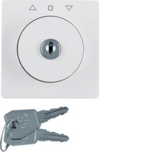 Berker - Abdeckung/Bedienelement für Installationsschalterprogramme Zentralstück m Schloss 1082608900 für Jal. Q.1/3 pw