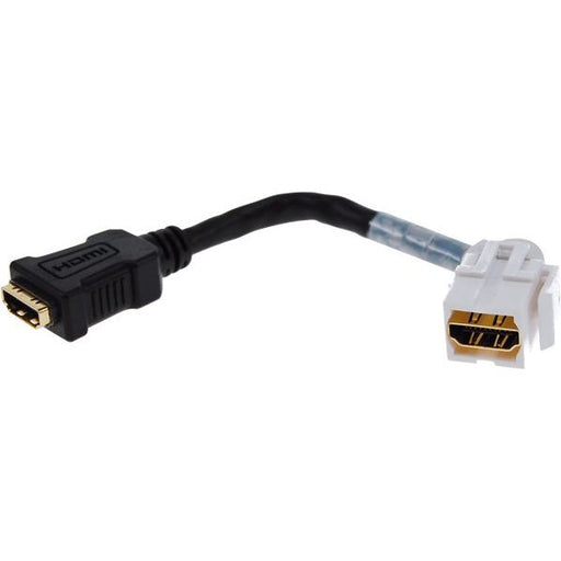 Peha - Einsatz/Abdeckung für Kommunikationstechnik Keysone HDMI-Kabelpeitsche D 1951.02 HDMI AK reinweiß