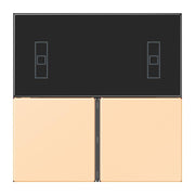 Jung - Abdeckung/Bedienelement für Installationsschalterprogramme Tastensatz 3fach LC 4093 TSA 223 ocre