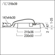 Zumtobel Group - Decken-/Wandleuchte LED-Einbauleuchte SUI DF6 #60210988 3000K