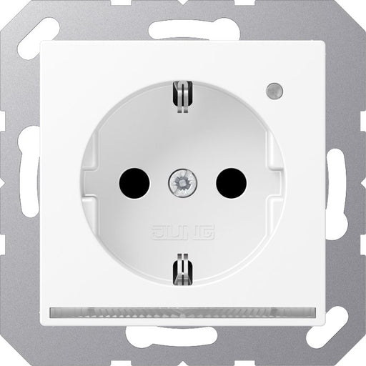 Jung - Steckdose SCHUKO Steckdose A 1520-O WWM LNW mit LED-Licht