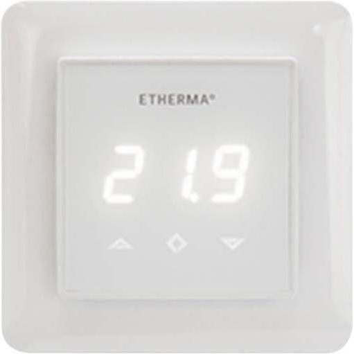 Etherma - Raumthermostat Schaltereinbauthermostat eTouch-basic-w weiß, 5-40 Grad, 16A