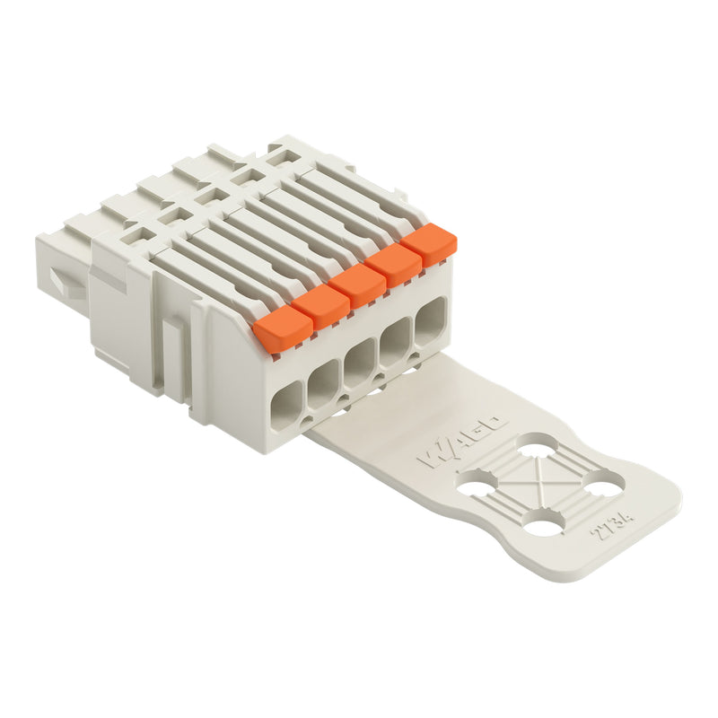 WAGO - Kabelsteckverbinder für Leiterplattensteckverbinder 1-Leiter-Federleiste 27341105327000300000 PushinCAGECLAMP,lgr − 50 Stück