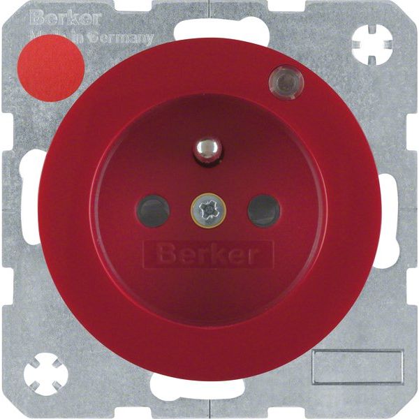 Berker - Steckdose rt/gl 6765092022 m.Schutzkontaktstift