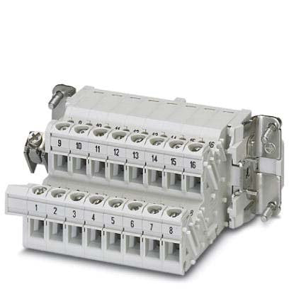 Phoenix Contact - Kontakteinsatz für Rechtecksteckverbinder Klemmenadapter HC-B 16-A-UT-PER-F Serie B16, 16-polig − 5 Stück