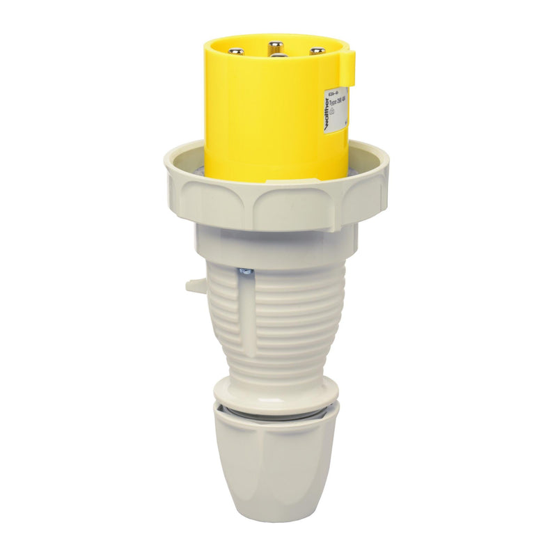 Walther Werke - CEE-Stecker (IEC 60309) Wasserdichter Stecker 268404 63A 4P 4h − 10 Stück