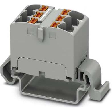 Phoenix Contact - Durchgangs-Reihenklemme Verteilerblock PTFIX 12X4-NS35A GN waager 0,2-6qmm, gn − 8 Stück