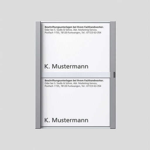 Siedle&Söhne - Zubehör/Ersatzteile für Türkommunikation Namensschild sil-met kpl. 200029788-00 f.TM 612-2 SM