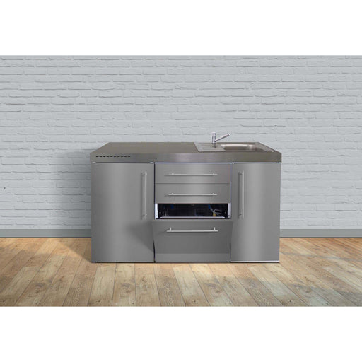 Stengel - Mini-Küche Miniküche Premiumline MPGSES150KSGSKSliBre Edelstahl