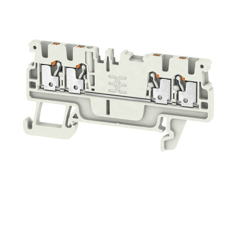 Weidmüller - Durchgangs-Reihenklemme Klemme A4C 1.5 LTGY PUSH IN, 1.5 mm² − 100 Stück