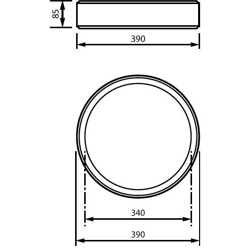 Philips Lighting - Decken-/Wandleuchte 3D-LED-Leuchte TCBRMS 19S #86388000 930