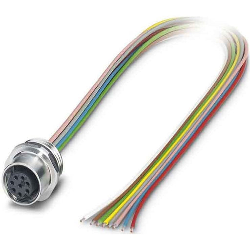 Phoenix Contact - Rundsteckverbinder, feldkonfektionierbar (Industriesteckverbinder) Wanddurchführung SACC-E-M12F #1554607 Sensor-/Aktor