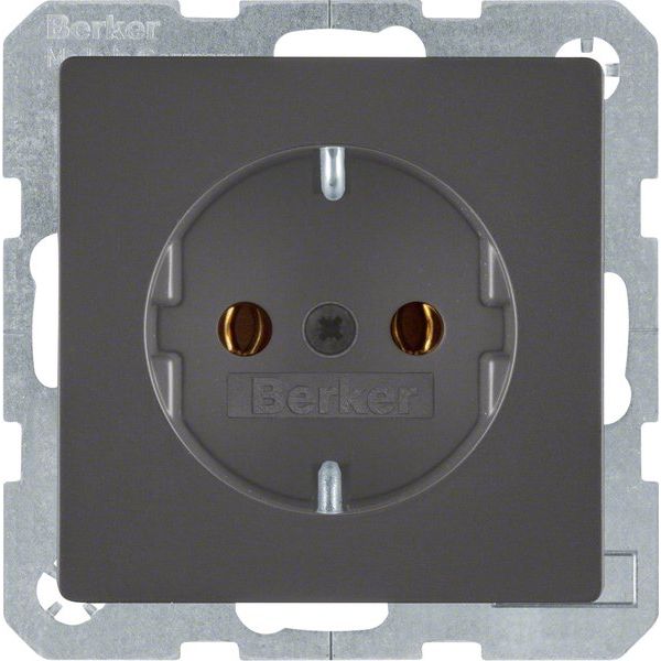 Berker - Steckdose SCHUKO-Steckdose anth/sa 47436086