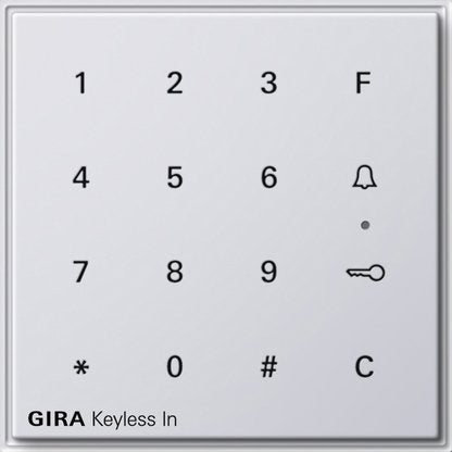 Gira - Bussystem-Zutrittskontrolleinrichtung Code Tastatur rws 260566 Keyless In