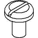 Niedax - Maschinenschraube/Bolzen Flachkopfschraube FK 6X10 E4 − 50 Stück
