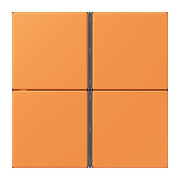 Jung - Abdeckung/Bedienelement für Installationsschalterprogramme Tastensatz 4fach LC 404 TSA 225 orange clair